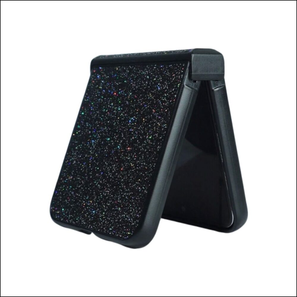 CASE_GALAXY_Z_FLIP_NEGRO_BRILLANTE_ANTISHOCK_YURVAL